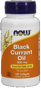 Black Currant Oil (100 softgels 500 mg) NOW Foods